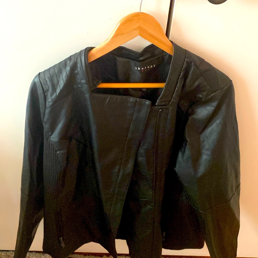 Therapy vintage leather jacket